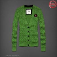 dames abercrombie fitch truien cardigan badge groen Kleren Online 37erl798